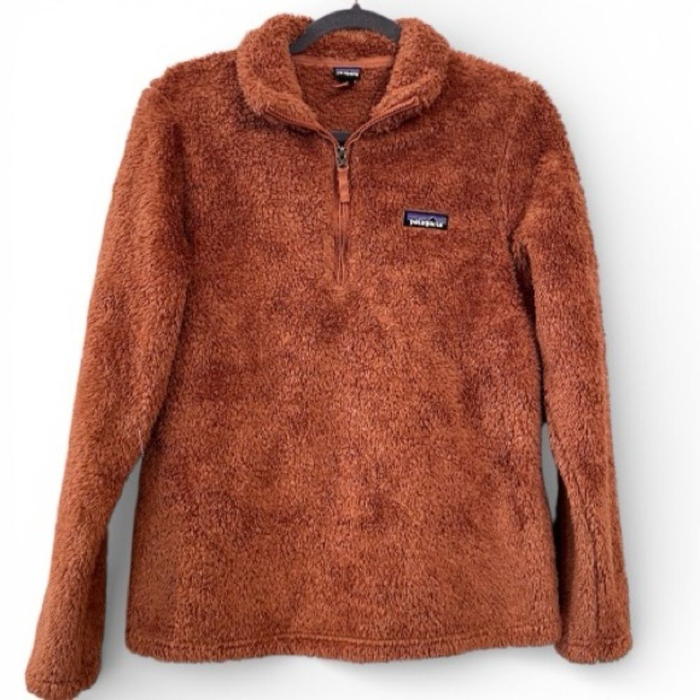 Patagonia Women's Los Gatos 1/4-Zip fleece pullover burnished red rust Medium